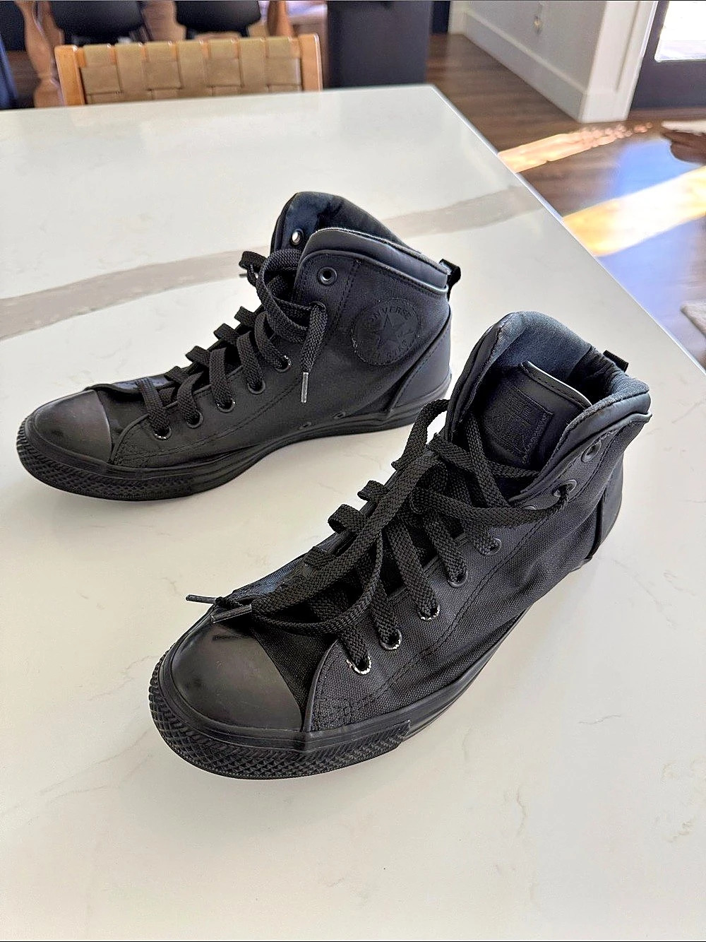 Converse Chuck Taylor All Star Matte Static High Top Black Men's US 10